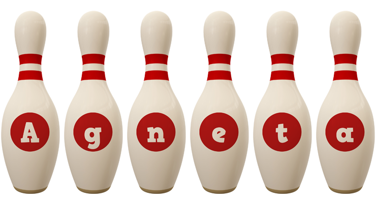 Agneta bowling-pin logo
