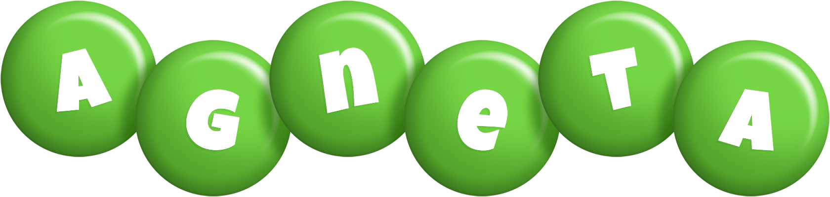 Agneta candy-green logo