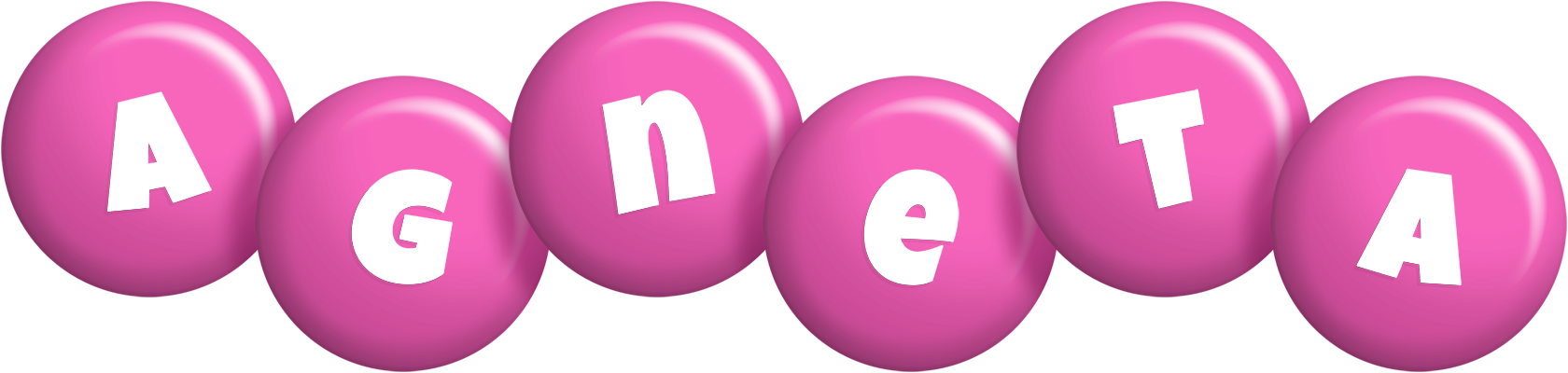Agneta candy-pink logo