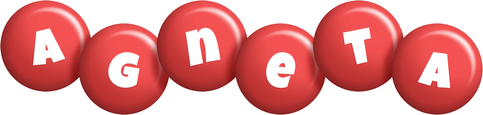 Agneta candy-red logo