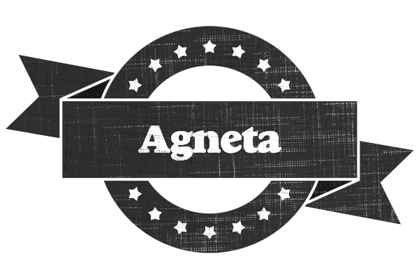 Agneta grunge logo