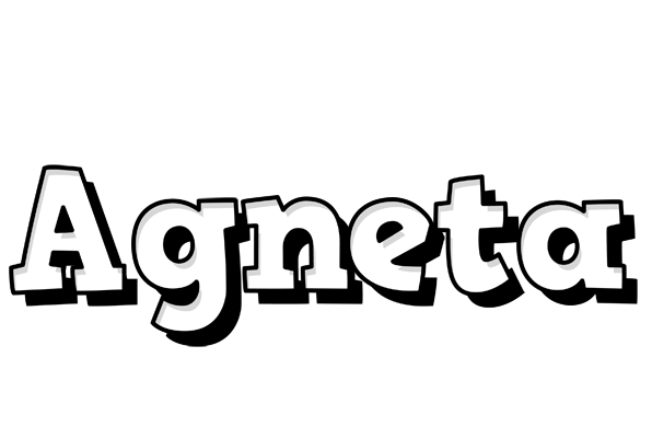 Agneta snowing logo