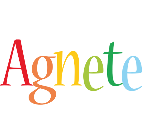 Agnete birthday logo