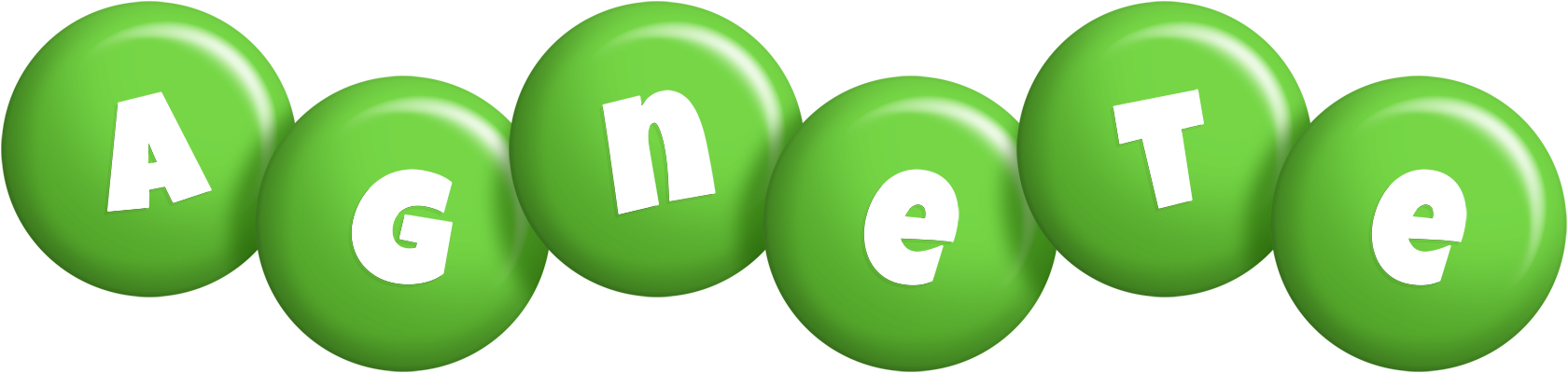 Agnete candy-green logo