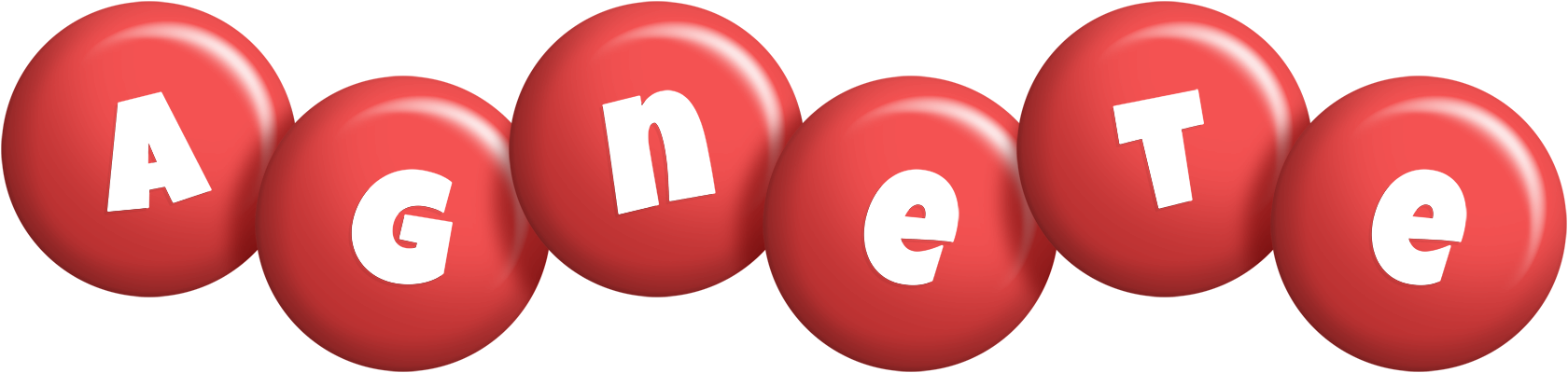Agnete candy-red logo