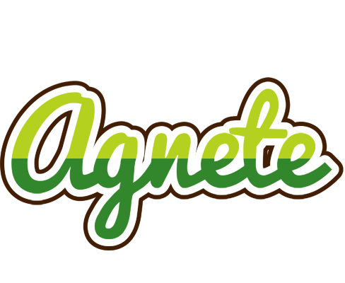 Agnete golfing logo
