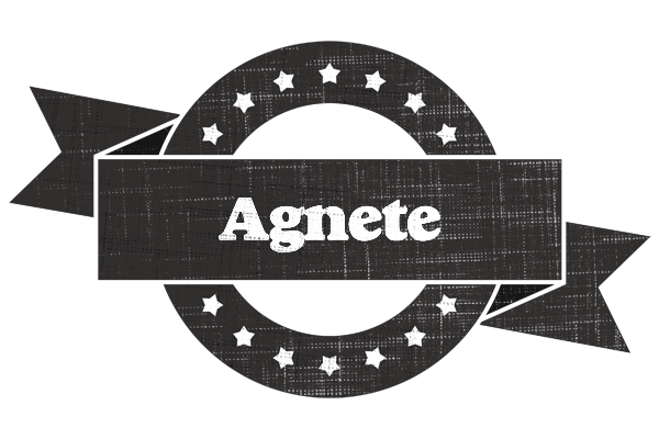 Agnete grunge logo