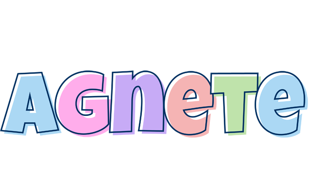 Agnete pastel logo