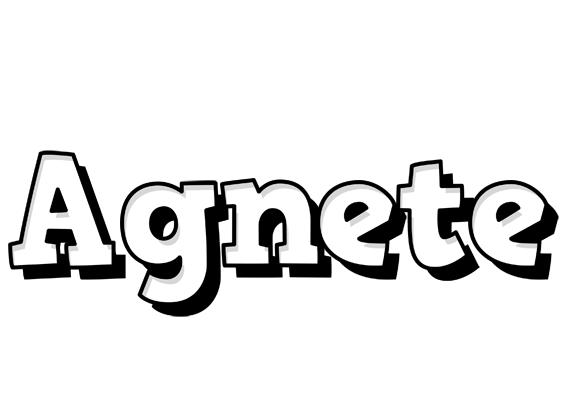 Agnete snowing logo