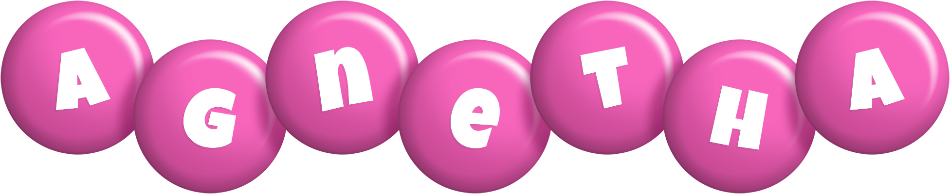 Agnetha candy-pink logo