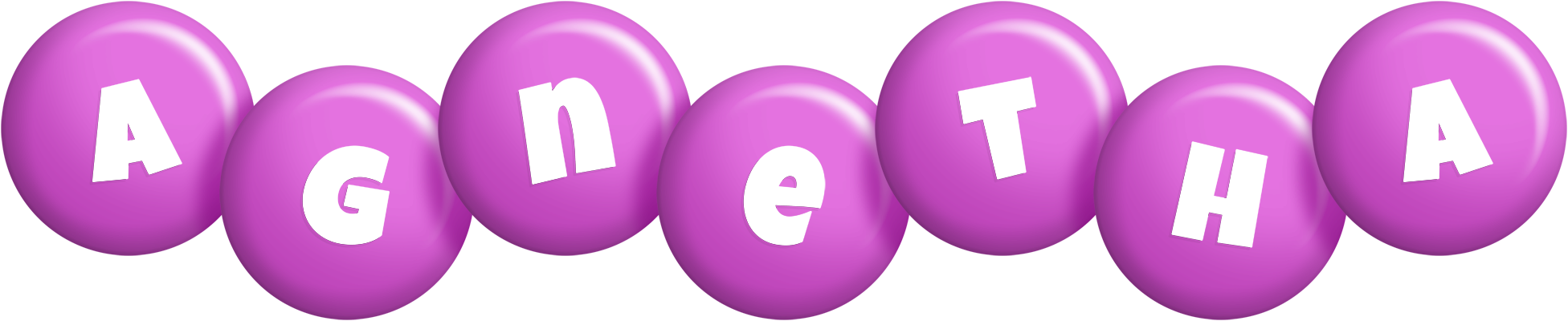 Agnetha candy-purple logo