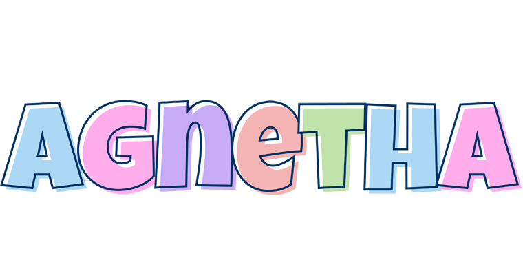 Agnetha pastel logo