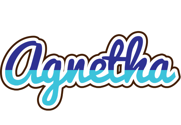 Agnetha raining logo