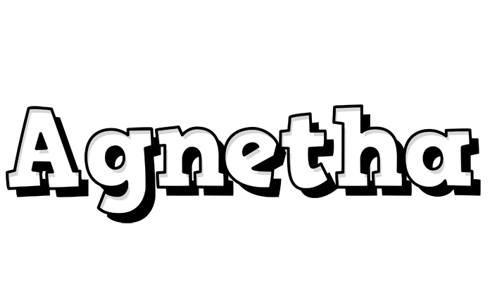 Agnetha snowing logo