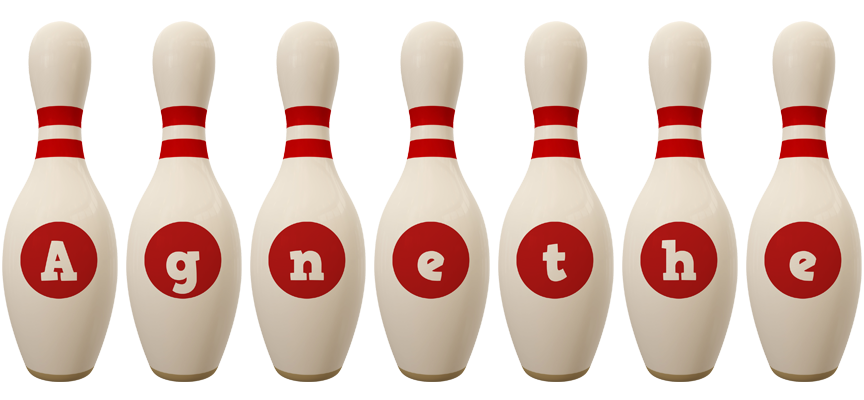 Agnethe bowling-pin logo