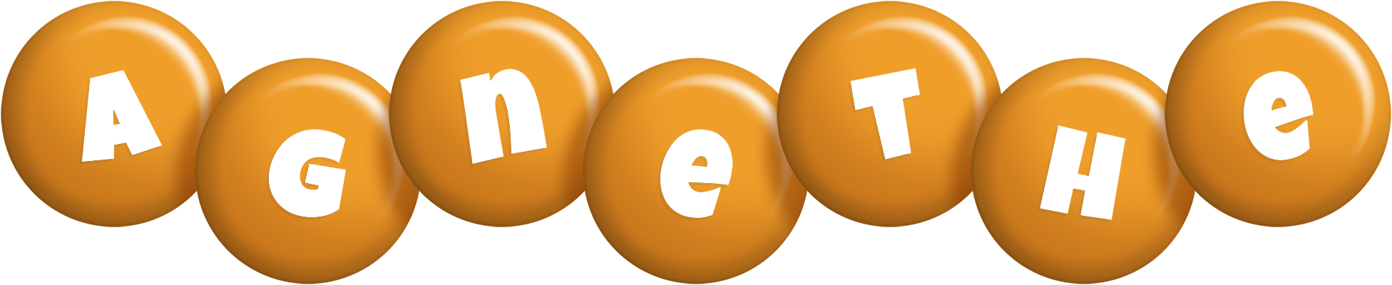 Agnethe candy-orange logo