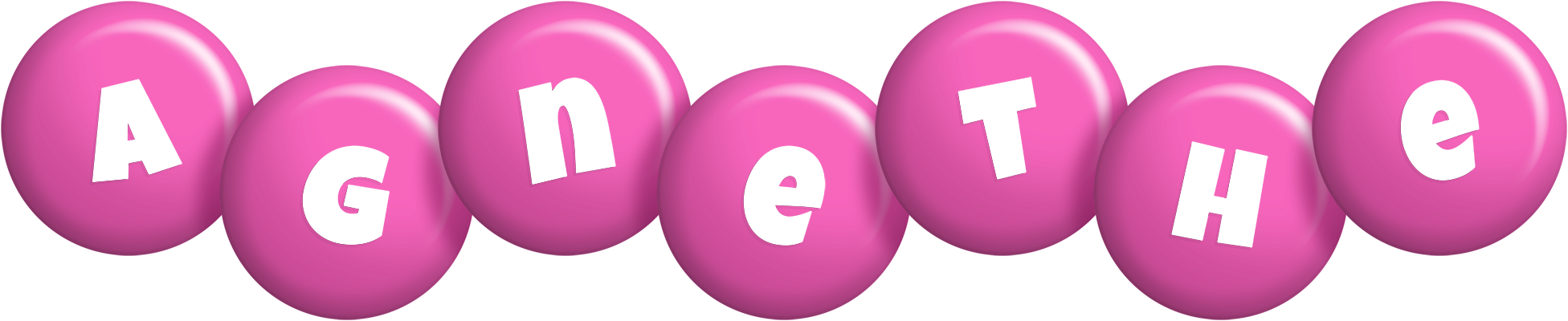 Agnethe candy-pink logo