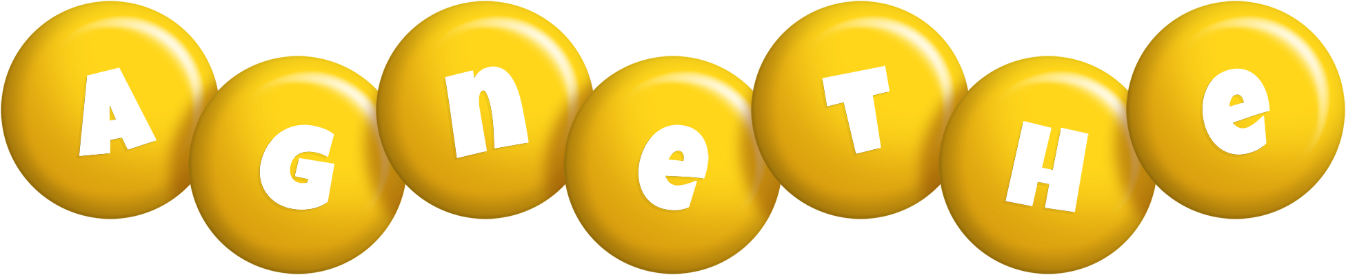Agnethe candy-yellow logo