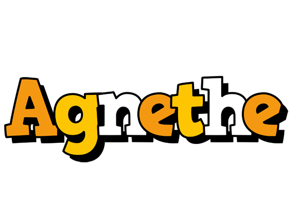 Agnethe cartoon logo