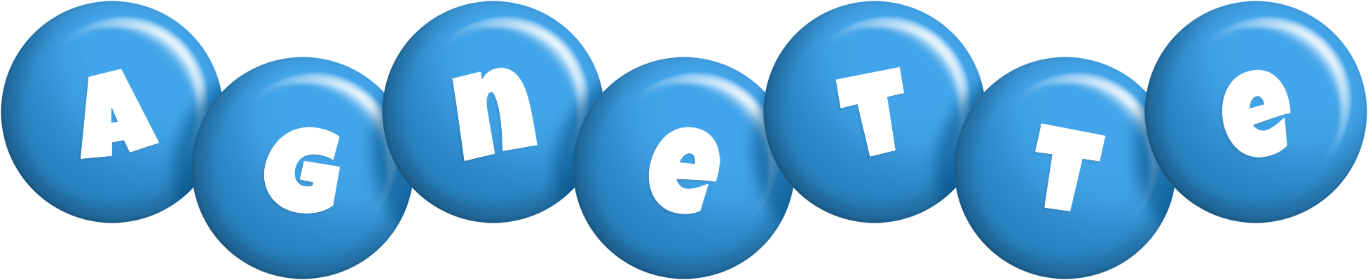 Agnette candy-blue logo