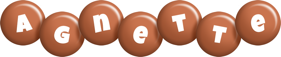 Agnette candy-brown logo