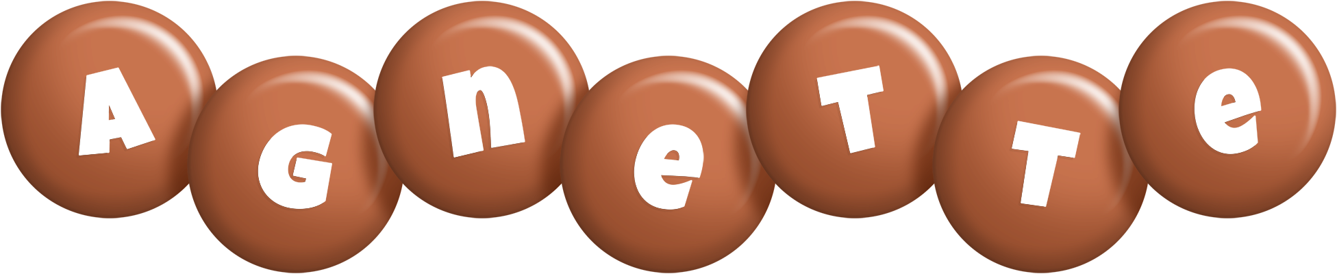 Agnette candy-brown logo