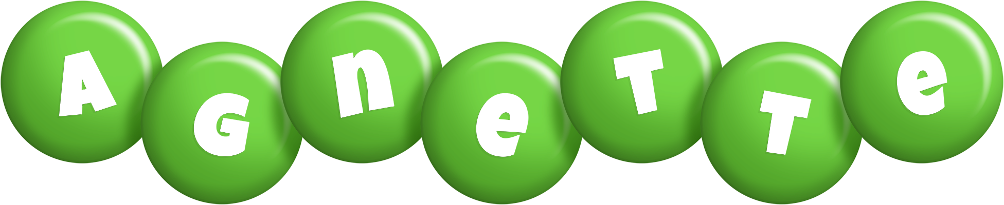 Agnette candy-green logo