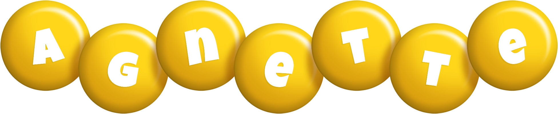 Agnette candy-yellow logo