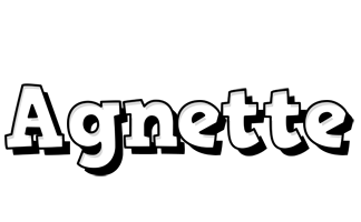 Agnette snowing logo