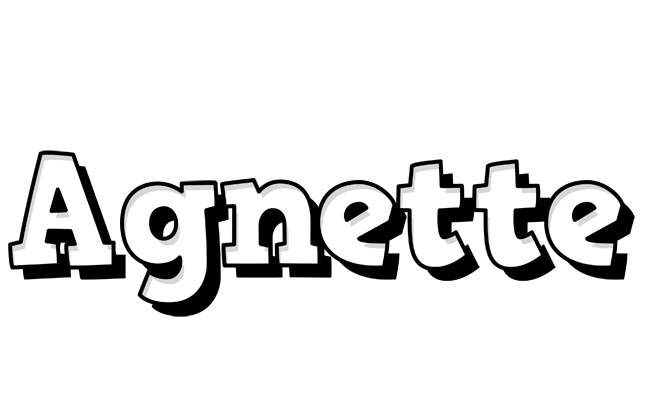 Agnette snowing logo