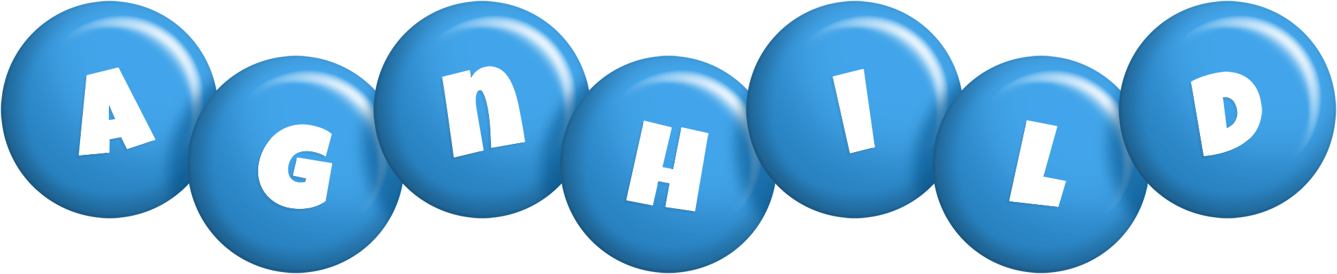 Agnhild candy-blue logo