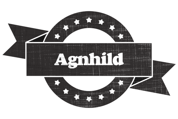 Agnhild grunge logo