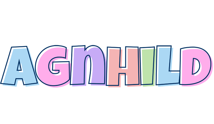 Agnhild pastel logo