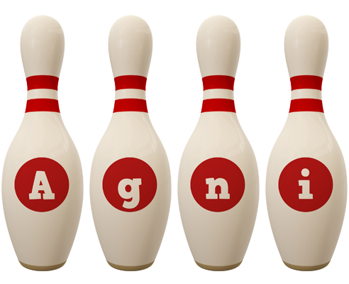 Agni bowling-pin logo