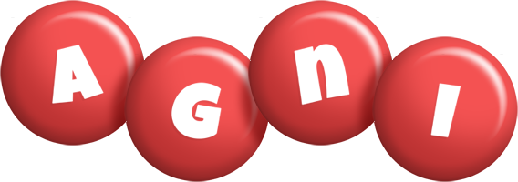 Agni candy-red logo