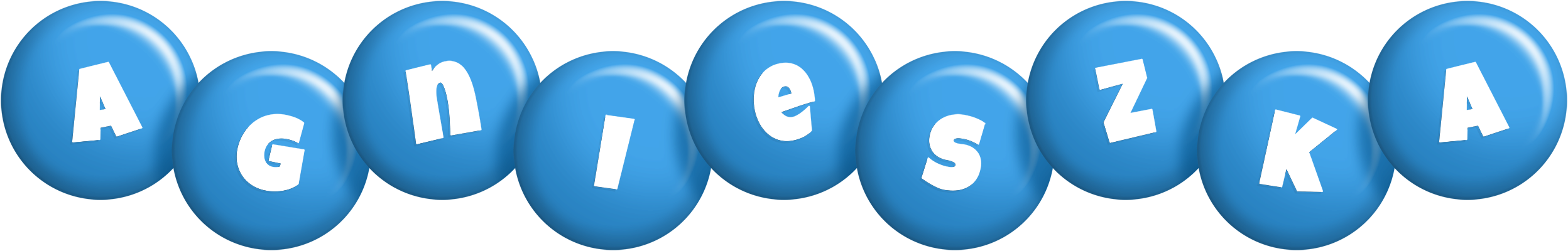 Agnieszka candy-blue logo