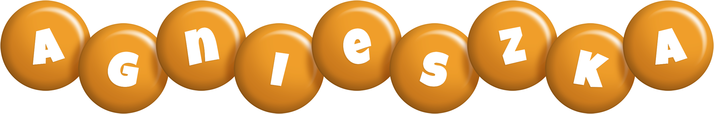 Agnieszka candy-orange logo