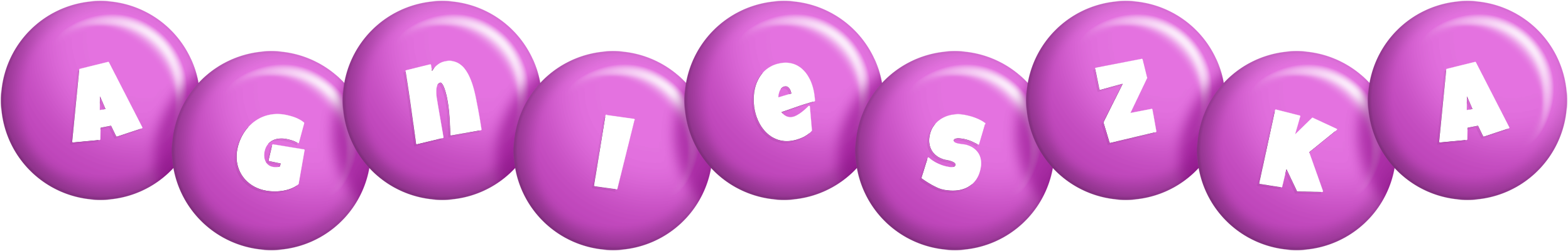 Agnieszka candy-purple logo