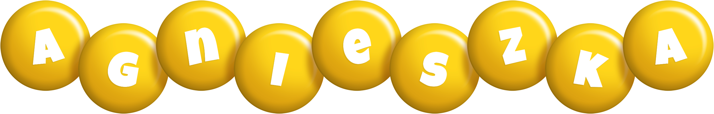 Agnieszka candy-yellow logo