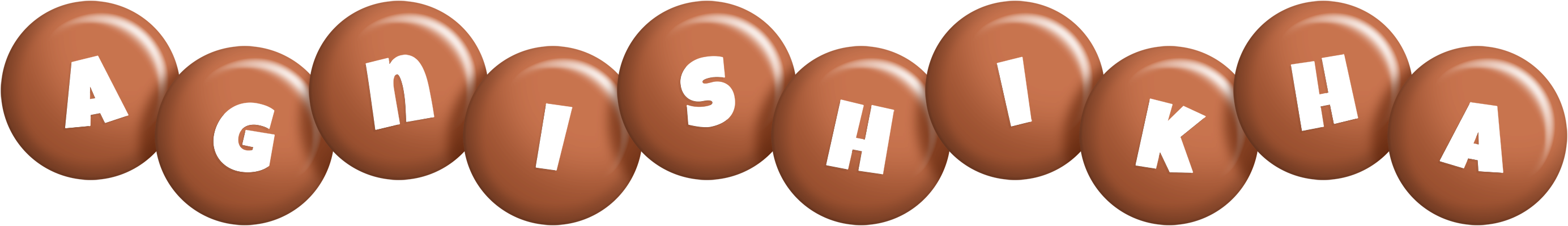 Agnishikha candy-brown logo