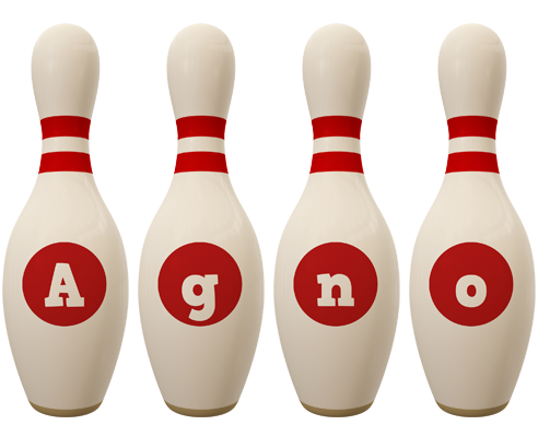 Agno bowling-pin logo