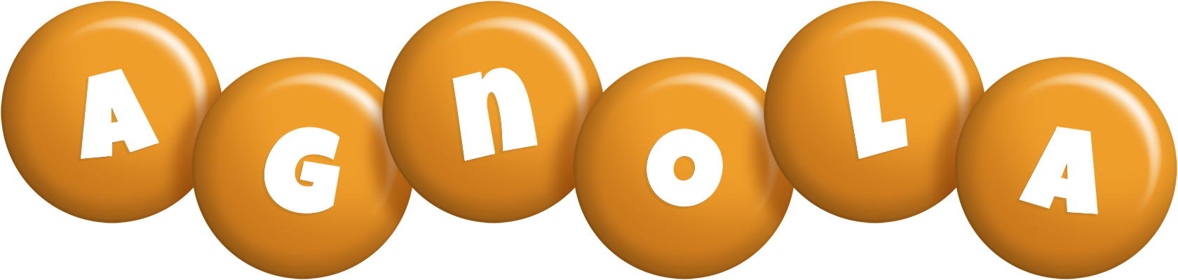 Agnola candy-orange logo