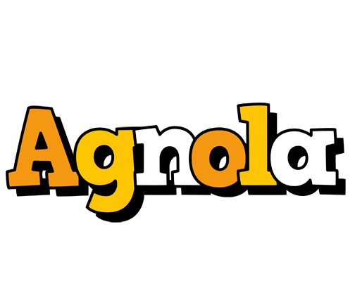 Agnola cartoon logo