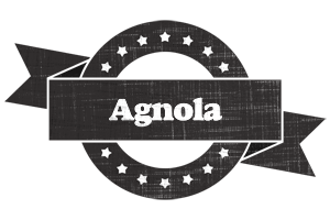 Agnola grunge logo