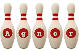 Agnor bowling-pin logo