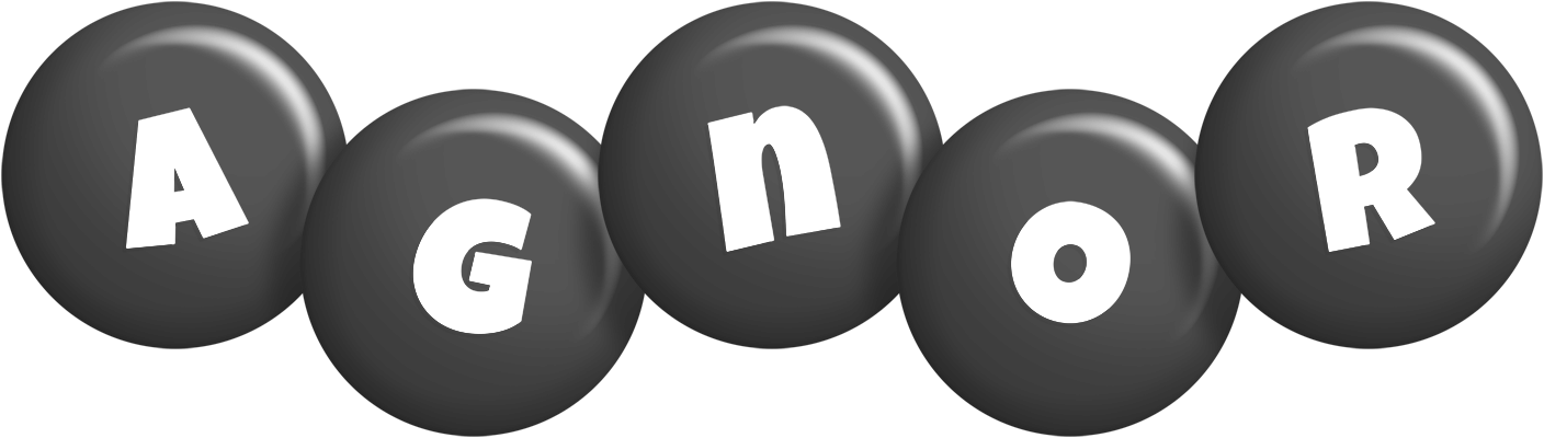 Agnor candy-black logo