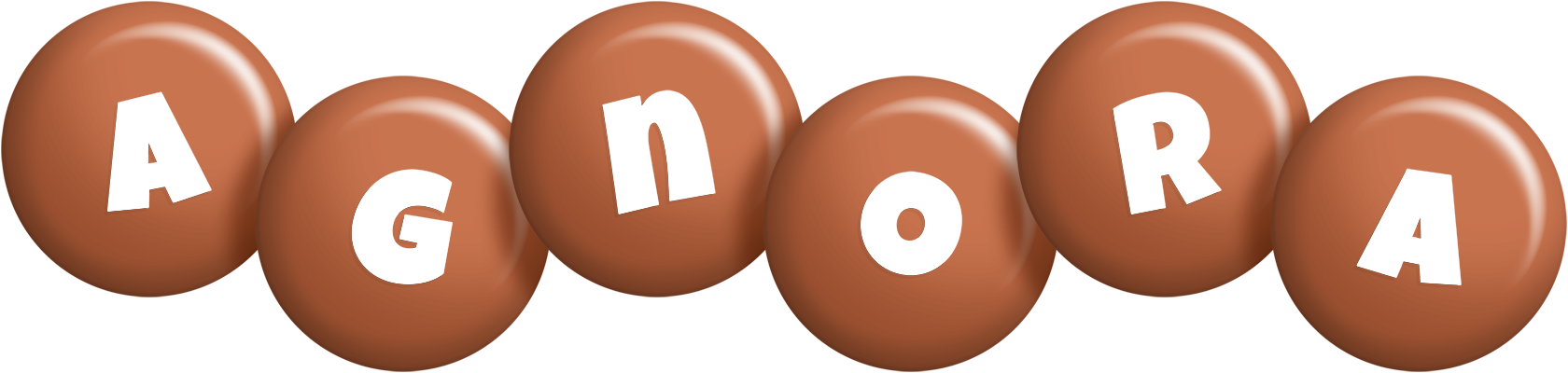 Agnora candy-brown logo