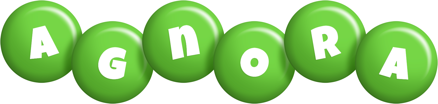 Agnora candy-green logo