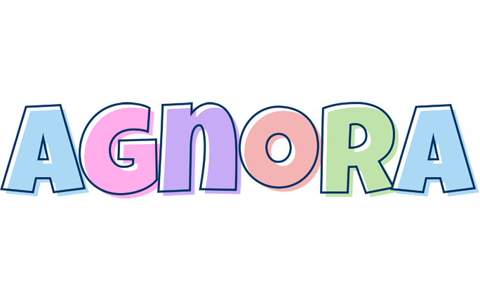 Agnora pastel logo