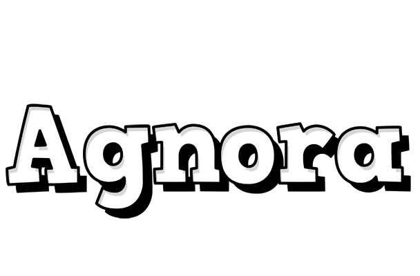 Agnora snowing logo